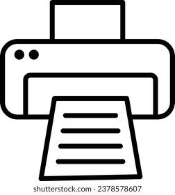 Simple icons of home printers