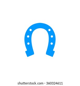 Simple icons horseshoe. Flat design style eps 10