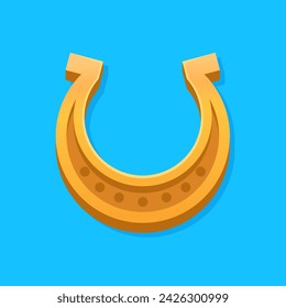 Simple icons horseshoe vector image