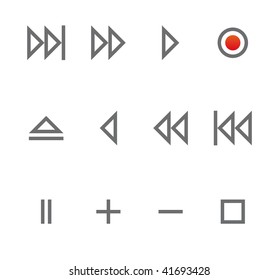 Simple icons isolated on white - Set 3 This set includes internet icons for websites, applications or presentations.