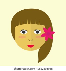 Simple icons material for wedding card design