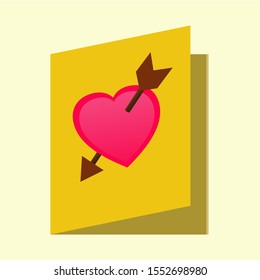 Simple icons material for wedding card design