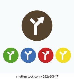 Simple icons on the theme of "navigation".