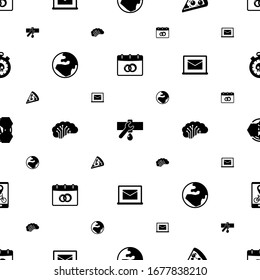 simple icons pattern seamless. Included editable filled wedding date, Plumbing service, Pizza, globe, AI Architecture, Online library, AI Pattern icons. simple icons for web and mobile.