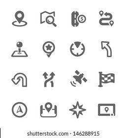 Simple Icons related to Navigation.