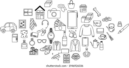 Simple icons for various lifestyles