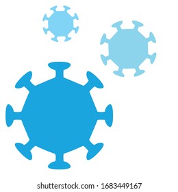 Simple icons of virus vectors 