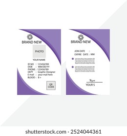 Regalías de diseño de tarjeta de identificación simple 