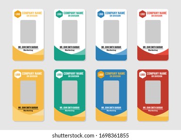 Simple ID Card design template vector
