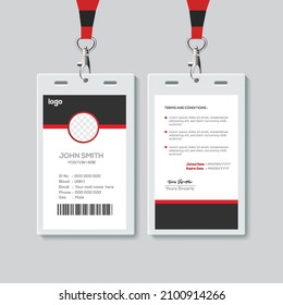 Plantilla de diseño de tarjeta de identificación simple