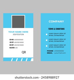 simple ID card design template