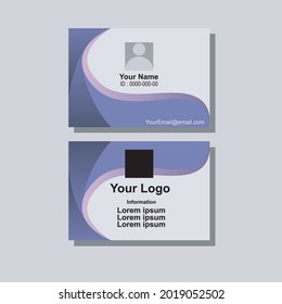 einfaches Design für eine id-Card-Vorlage