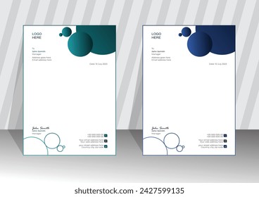 plantilla de diseño de membrete de idea simple