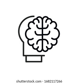 Simple idea line icon. Stroke pictogram. Vector illustration isolated on a white background. Premium quality symbol. Vector sign for mobile app and web sites.