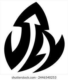 simple idea for logo in vector art style