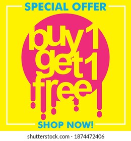 Simple idea for special offer promotion poster, vector illustration, special events, special times, online shop. Banner templates. Boost your business sales with this concept.Flat design style.