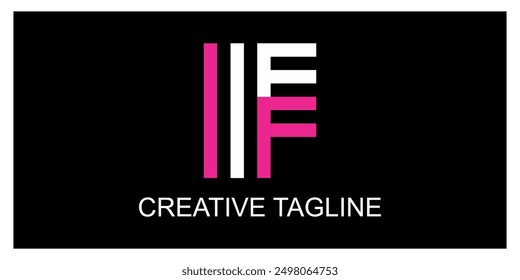 logotipo simple de la letra de IFF, diseño libre.