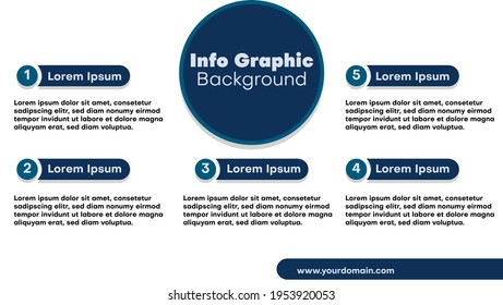 simple ifographic background design template