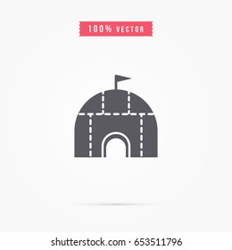 simple igloo icon