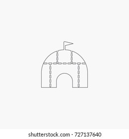 simple igloo icon
