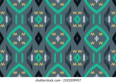 Simple ikat motifs abstract tribal Aztec art Design for background,carpet,wallpaper,clothing,wrapping,Batik,fabric,Vector illustration. embroidery style.
