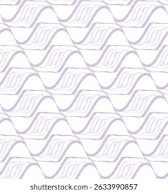 Ornamento folclórico geométrico violeta simples Ikat com padrão de ondas fundo texturizado. Textura vetorial étnica tribal para têxtil, vestido, papel de parede, impressão 