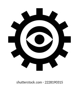 Einfaches Leuchtkörperaugensymbol