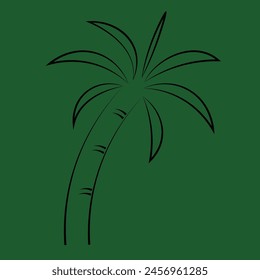 Plantilla de diseño de coco ilustrado simple