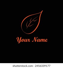 Simple Illustrated Leaf Logo Design