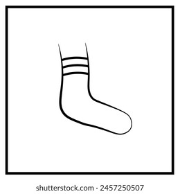 Simple Illustrated Socks Design Vorlage