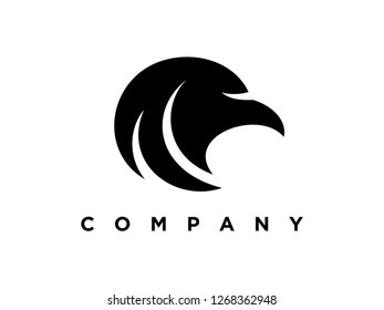 simple illustratin eagle logo.