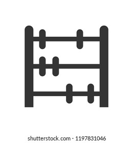 Simple illustration of a abacus icon