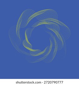 Ilustração simples Vórtice espiral abstrato girando fundo