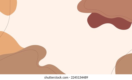 ILUSTRACIÓN SENCILLA ESTÉTICA PASTEL DE COLOR PLANO DE FONDO MODERNO ESTILO DE FORMA ORGÁNICA MODERNA. BUENO PARA BANNER, WALLPAPER, COVER, PUBLICACIÓN EN MEDIOS SOCIALES