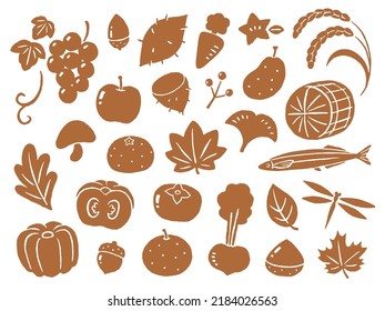 simple illustration of autumn harvest