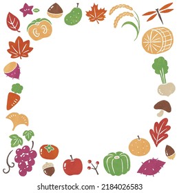 simple illustration of autumn harvest