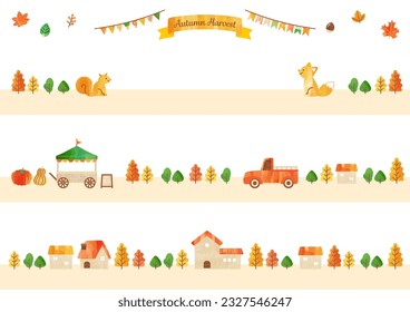  simple illustration of autumn harvest