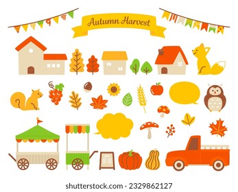  simple illustration of autumn harvest
