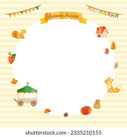  simple illustration of autumn harvest