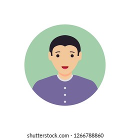 simple illustration of avatar Icon