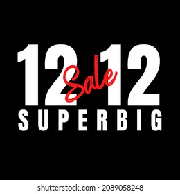simple illustration of a banner or flyer 12 12 big sale