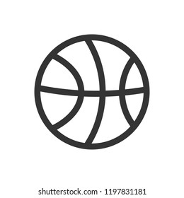  Simple illustration of a basketball icon