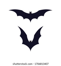 Simple illustration of bat vector