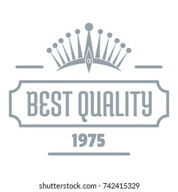Simple illustration of best quality vector logo for web