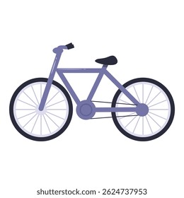 Simple illustration of a bicycle with thin tires, perfect for projects related to cycling
