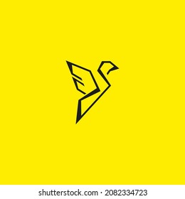 Simple illustration Bird Logo Suitable for Your Company, Brand or Apparel