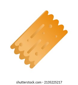 ilustración simple biscuit, diseño de iconos, mejor utilizado para la pancarta o aplicación web de cafe o restaurant.