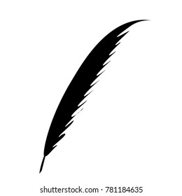 simple illustration black color pen vector