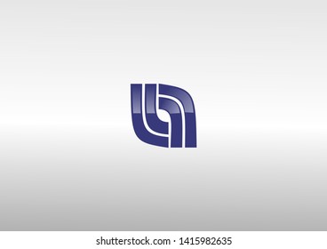 simple illustration of blue 3d logo