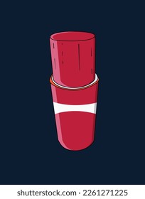 einfache Abbildung einer Flasche